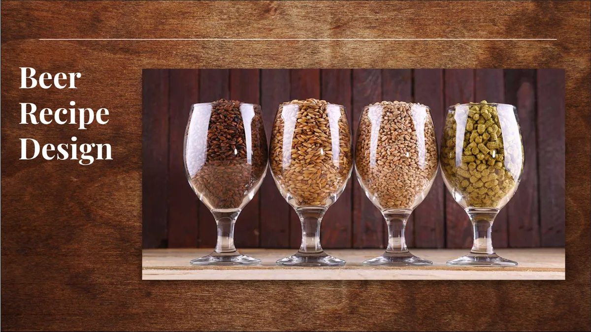 Beer Recipe Design